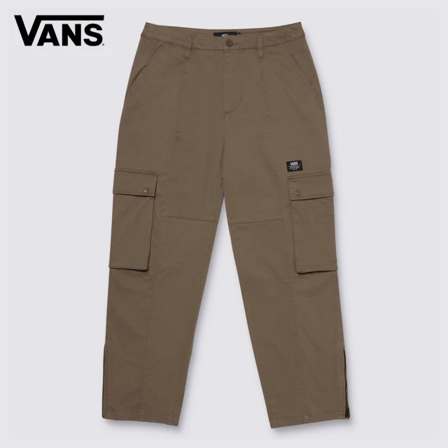 VANS 官方旗艦 Zipper Hem 男女款卡其色工裝長褲