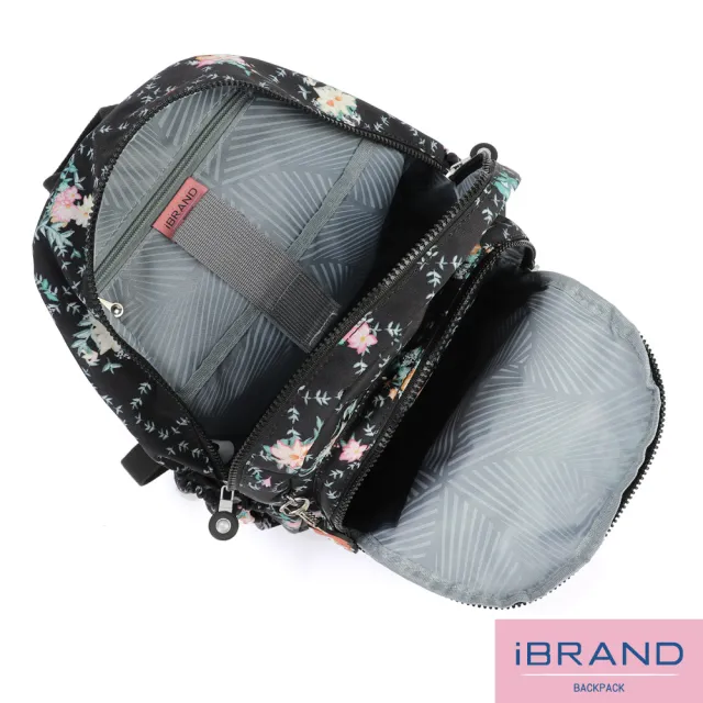 【iBrand】雙11 簡約輕盈尼龍多功能後背包(喵星花園)