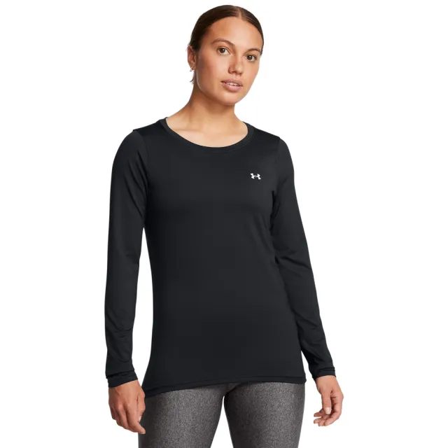 【UNDER ARMOUR】UA 女 Tech Mesh 長袖T-Shirt_1328966-002(黑色)