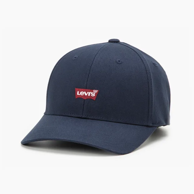 【LEVIS】男女 可調式環釦丹寧棒球帽/精工刺繡Logo/FLEXFIT 110吸濕排汗 藍 人氣新品 D7723-0003