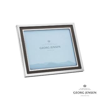 【Georg Jensen 官方旗艦店】MANHATTAN 相框 大號 25x20cm 10x8 IN(鏡面拋光不銹鋼 玻璃 再生皮)