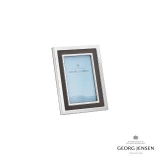 【Georg Jensen 官方旗艦店】MANHATTAN 相框 小號 10x15cm 4x6 IN(鏡面拋光不銹鋼 玻璃 再生皮)