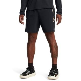 【UNDER ARMOUR】UA官方直營 男 Baseline Woven 7吋籃球短褲 1383391-002(黑)