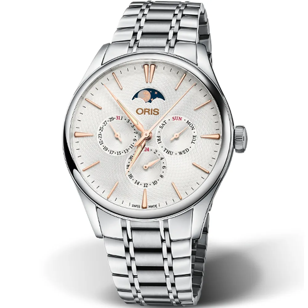 ORIS 豪利時】Artelier 月相盈虧機械錶-40mm(0178177294031-0782188) - momo購物網- 好評推薦-2026年1 月