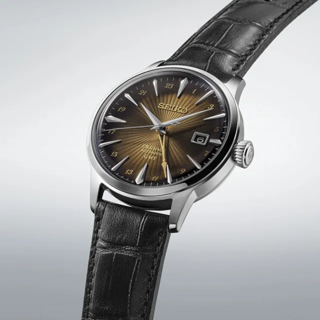 【SEIKO 精工】PRESAGE 調酒師 GMT動力儲存機械錶/40.5mm 母親節(4R34-00J0Q SSK039J1)