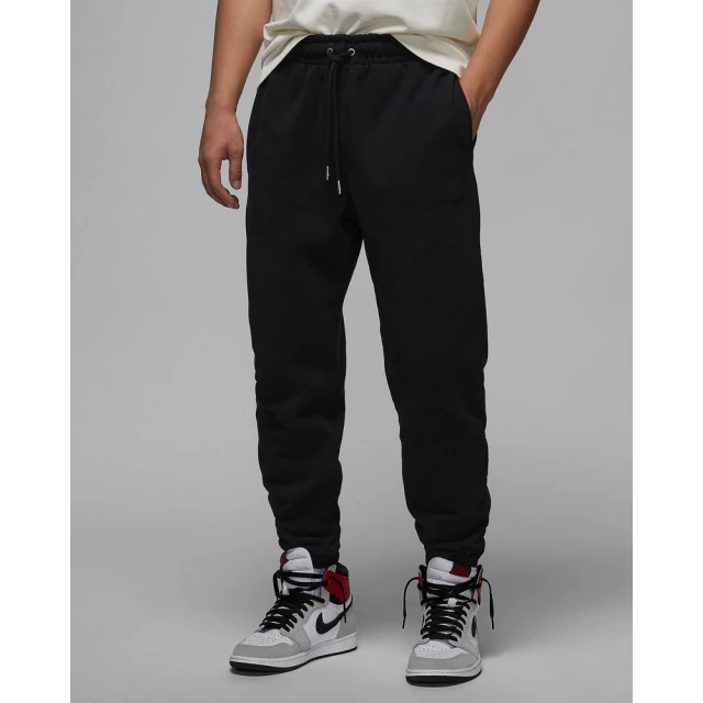 NIKE 耐吉 喬丹 長褲 休閒褲 運動褲 棉褲 男款 AS M J FLT FLC PANT 黑色(FV7252010)