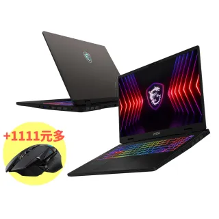 G502電競滑鼠★【MSI】16吋i7 RTX4070電競筆電(Crosshair 16 HX/i7-14700HX/16G/1TB SSD/W11/078TW)