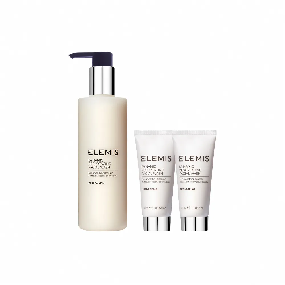 【ELEMIS 愛莉美】煥膚亮顏清潔組(煥膚亮顏洗面乳 200ml 送煥膚亮顏洗面乳30ml x2★潔顏/清潔)