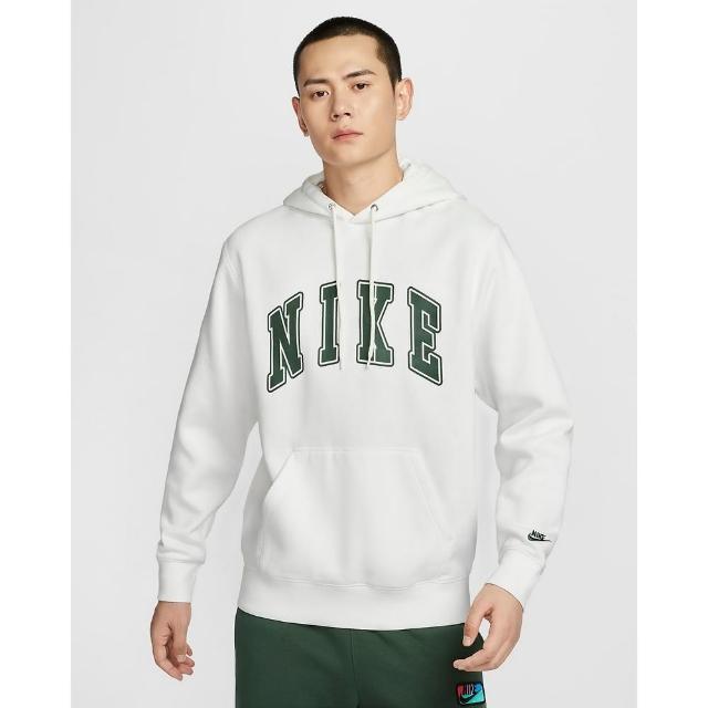 【NIKE 耐吉】連帽上衣 帽T 男款 AS M NK CLUB BB PO HDY NIKE AR 白色(FZ0872133)