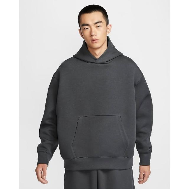 【NIKE 耐吉】連帽上衣 帽T 男款 AS M NK TCH FLC HOODIE RI 灰色(FZ0745060)