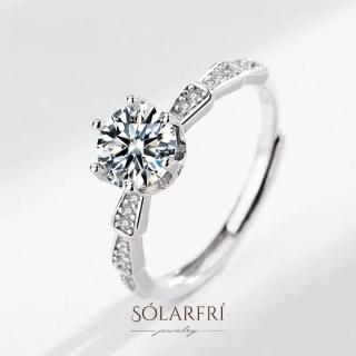 【SOLARFRi】輕奢閃耀戒指｜可調整戒圍大小禮盒包裝(情人女友母親老婆紀念日禮物)