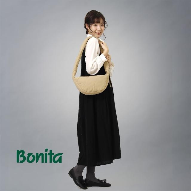 【Bonita 葆倪】雙11限定 半月形可調式單肩包-955-4502(1111日本進口斜背、手提二用包)