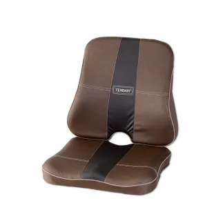 【TENDAYS】超值1+1 CASA系列辦公室護背墊+椎墊(人體工學設計 太空科技減壓棉 舒適)