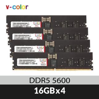 【v-color 全何】DDR5 OC R-DIMM 5600 64GB kit 16GBx4(工作站專用記憶體)