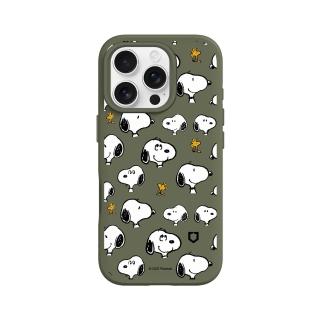 【RHINOSHIELD 犀牛盾】iPhone 16系列 SolidSuit MagSafe相容 磁吸手機殼/Sticker-Snoopy&胡士託(史努比)