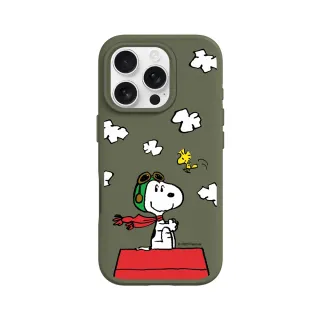 【RHINOSHIELD 犀牛盾】iPhone 16系列 SolidSuit MagSafe兼容 磁吸手機殼/史努比-小小飛行員(Snoopy)