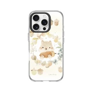 【RHINOSHIELD 犀牛盾】iPhone 16系列 Clear MagSafe相容 磁吸透明手機殼/松果與小松鼠(涼豐系列)