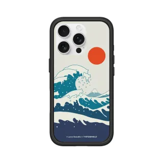 【RHINOSHIELD 犀牛盾】iPhone 16系列 Mod NX MagSafe兼容 手機殼/貓咪海浪(I Love Doodle)