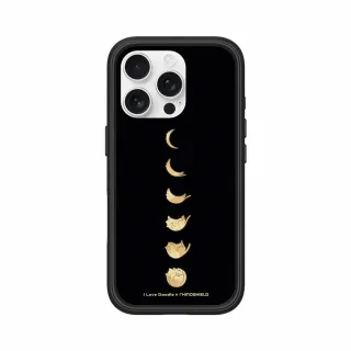 【RHINOSHIELD 犀牛盾】iPhone 16系列 Mod NX MagSafe兼容 手機殼/貓咪月象-黑(I Love Doodle)