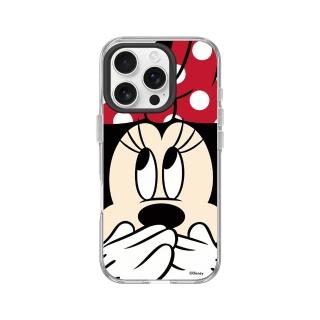 【RHINOSHIELD 犀牛盾】iPhone 16系列 Clear MagSafe相容 磁吸透明手機殼/米奇-米妮摀嘴(迪士尼)