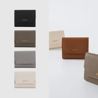 【ROBINMAY】絲柏真皮短夾(壓扣封口/多色任選)