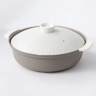 【NITORI 宜得利家居】輕量土鍋風桌上鍋 30cm MO KY040(土鍋 桌上鍋 輕量)