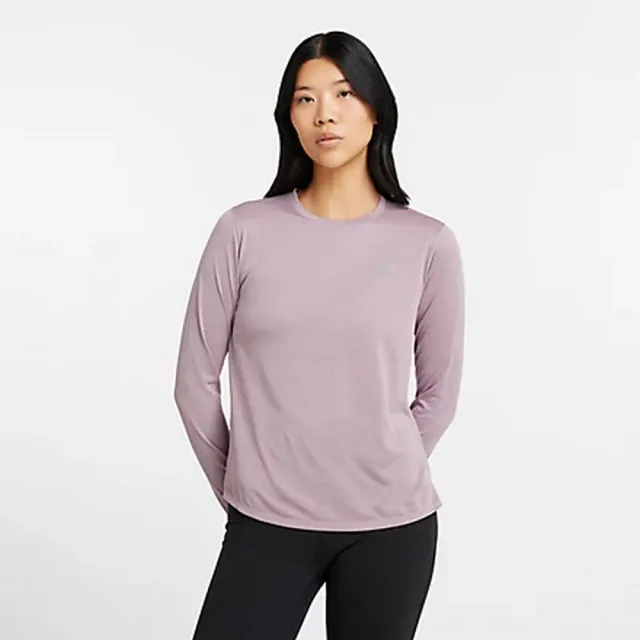 【NEW BALANCE】NB 長袖上衣 長袖上衣 女款 紫色(WT41256IWH-F)