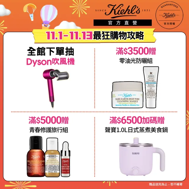 【Kiehl’s 契爾氏】官方直營 激光三酸煥膚精華液 30ml組(Kiehl’s/新品上市)