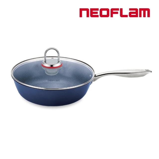 【NEOFLAM】Inox系列炒鍋+玻璃蓋/雙耳湯鍋單品任選(IH爐可用鍋/非鐵氟龍不沾塗層)