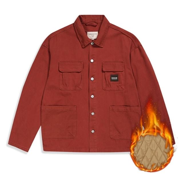 【米蘭精品】現貨+預購 棉服外套休閒夾克(休閒襯衫加棉版棉服男外套6色74iz64)