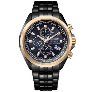 【CITIZEN 星辰】GENTS 亞洲限定 代言人廣告款 光動能萬年曆電波手錶/44mm(AT8206-81L)