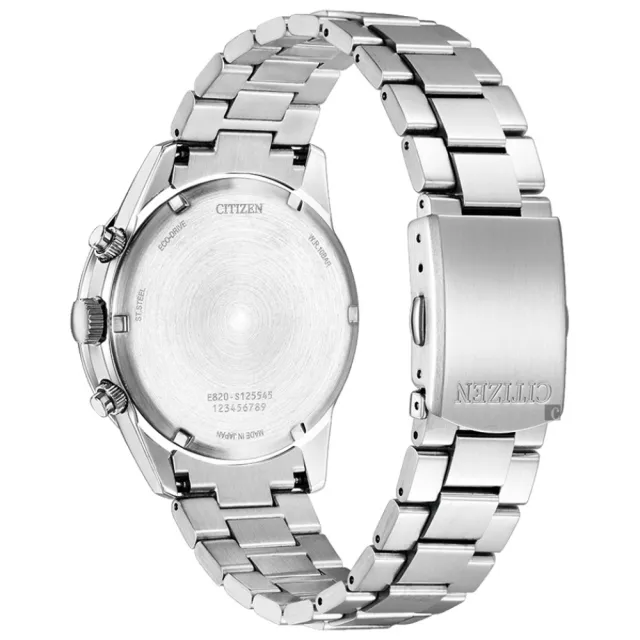 【CITIZEN 星辰】GENTS 日本藍限定 光動能三眼計時紳士腕錶/39.5mm(BL5590-55L)