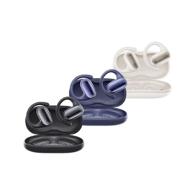 QCY Crossky GTR2 開放式藍芽耳機，輕鬆享受音樂與通話樂趣。支援防水設計，適合運動使用；內建降噪功能，提升通話清晰度。相容 iOS 與 Android 系統，藍芽連線穩定便捷。提供 1 年賣家保固，憑彩盒條碼貼紙登入，確保品質保障。開放式款式不封閉耳朵，長時間佩戴舒適自在。