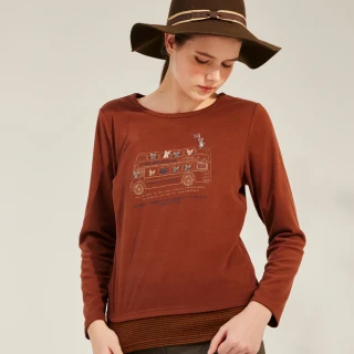 YASA 日系雙織暖絨造型上衣