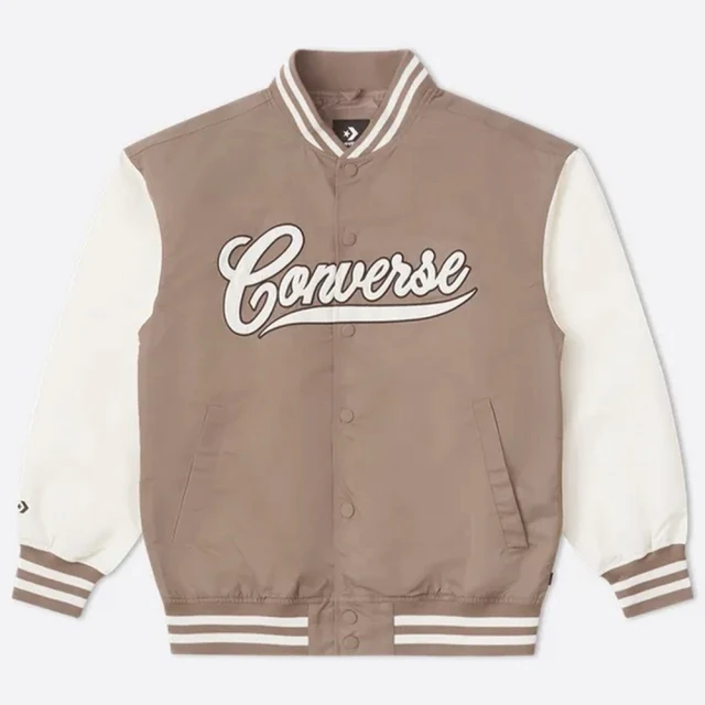 CONVERSE 外套 男款 運動外套 棒球外套 NON-PADDED BOMBER 卡其 10026912-A05