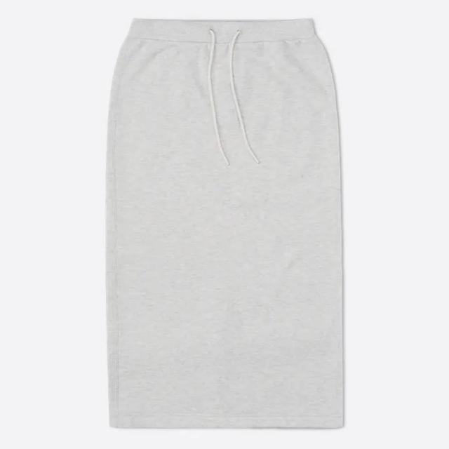 【CONVERSE】長裙 女款 運動裙 LONG KNIT SKIRT 灰 10027190-A04