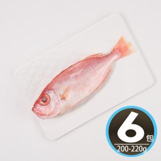 【華得水產】臺灣東港紅目鰱魚6尾組(200-220g/尾)