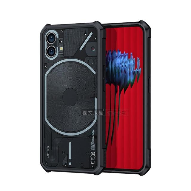 【XUNDD 訊迪】Nothing Phone 1 軍事防摔 鏡頭全包覆 清透保護手機殼-夜幕黑