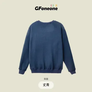 【GFoneone】休閒圓領保暖刷毛上衣-丈青(刷毛T 圓領T 長袖T 保暖T)