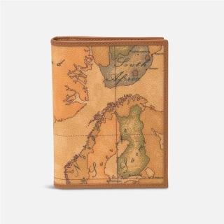 【Alviero Martini】義大利地圖包 5卡護照夾(地圖黃)