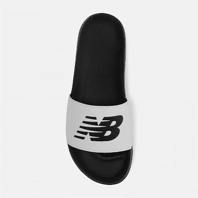 【NEW BALANCE】NB 白黑色 運動拖鞋 男女款 休閒 大N(SUF200B3)