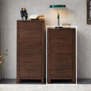 【橙家居·傢俱】/預購/挪威系列胡桃色六鬥櫃B款 NW-A3035(預購品 鬥櫃 衣櫃 抽屜收納櫃 置物櫃)