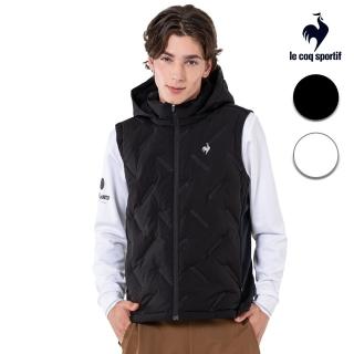 【LE COQ SPORTIF 公雞】休閒經典羽絨背心 男女款-2色-LWU61396 LWU62396