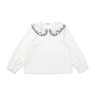 【TALESCOOP】童裝-白色小花洋裝(黑色)