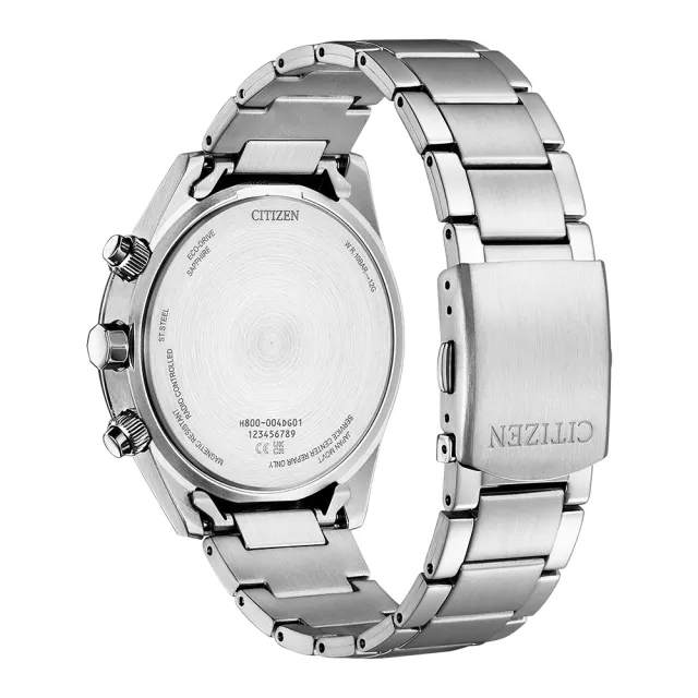【CITIZEN 星辰】GENTS系列 電波對時 光動能計時腕錶/43mm(AT8260-85L)