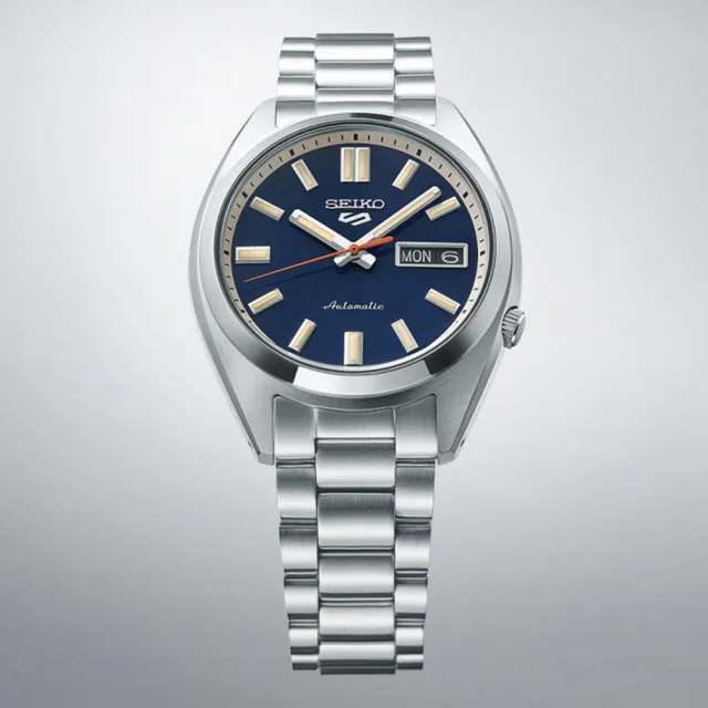 【SEIKO 精工】5 Sports SNXS系列懷舊經典機械錶/37.4mm 父親節 (4R36-15M0B SRPK87K1)