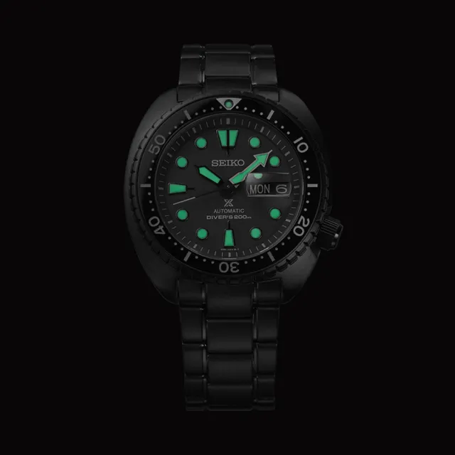 【SEIKO 精工】PROSPEX 黑潮系列海龜機械潛水錶/45mm 父親節 (4R36-06Z0SD SRPK43K1)