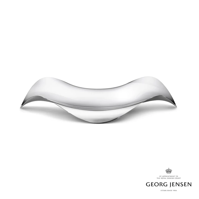 Georg Jensen 官方旗艦店 COBRA 托盤 橢圓形(鏡面拋光不銹鋼)