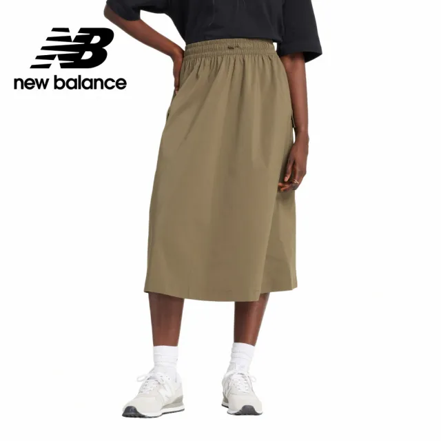 【NEW BALANCE】NB 工裝長裙_女性_杏/軍綠色任選_WK43551DMO_WK43551LMR(美版 版型偏大)