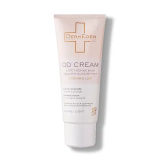 【DermEden 得美登】抗老化防曬DD霜50mL SPF50 PA+++(3%維他命D-like全效潤亮/淡斑抗撫紋鎮定敏感肌)